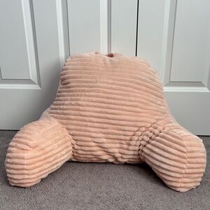 Cozy Pink Corduroy Backrest Pillow